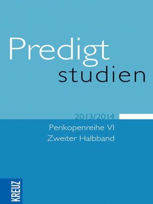 cover image of Predigtstudien 2013/2014